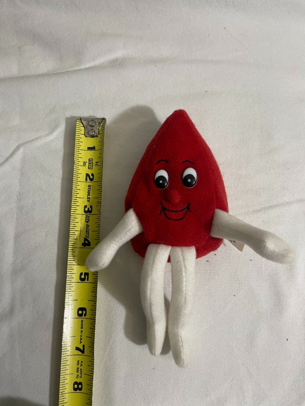 North Memorial Medical Center Blood Drop Plush Mascot 7" Red Stuffed Toy Arts To